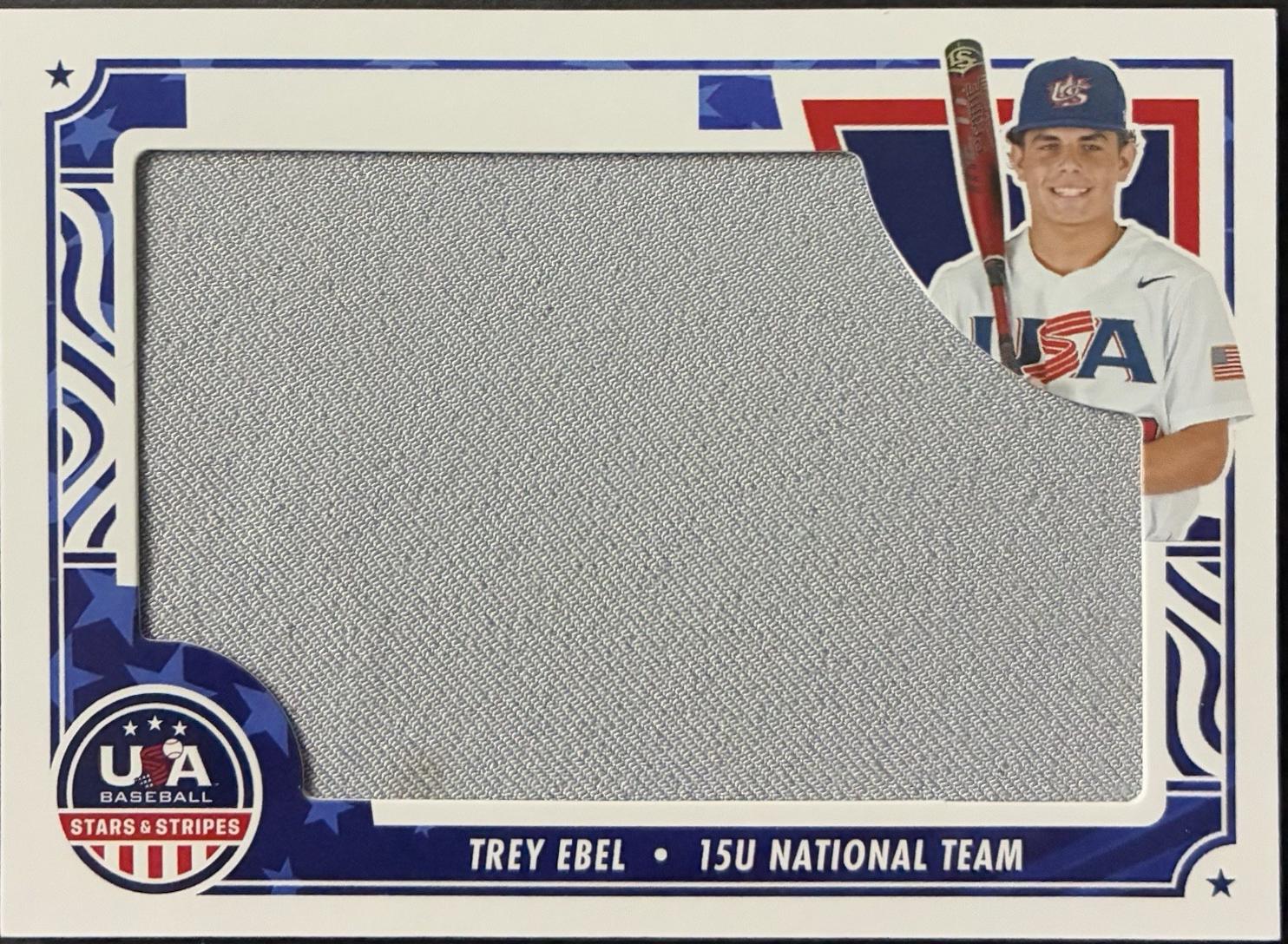 Trey Ebel #JM-EBE 2024 Panini Stars & Stripes Jumbo Materials Baseball