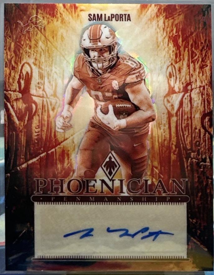 Sam LaPorta #PP-SLA Football Cards 2024 Panini Phoenix Phoenician Penmanship