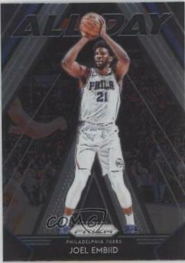 Joel Embiid #1 Basketball Cards 2018 Panini Prizm All Day