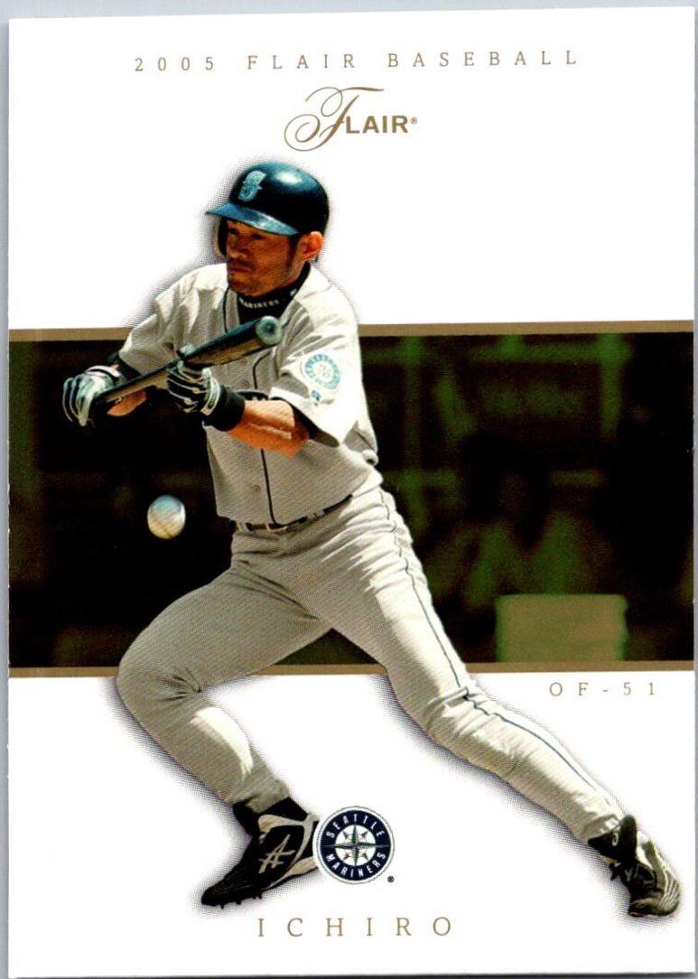 Ichiro #38 Baseball Cards 2005 Flair