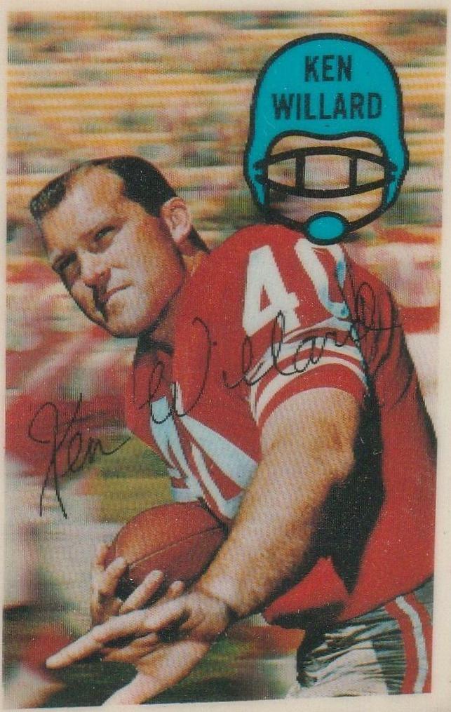 Ken Willard #33 Football Cards 1970 Kellogg's