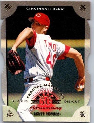 Brett Tomko #17 Baseball Cards 1998 Leaf Fractal Materials