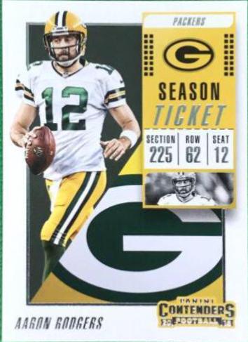 Aaron Rodgers Football Cards 2018 Panini Contenders MVP