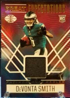 DeVonta Smith #GE-DS Football Cards 2021 Panini Illusions Great Expectations