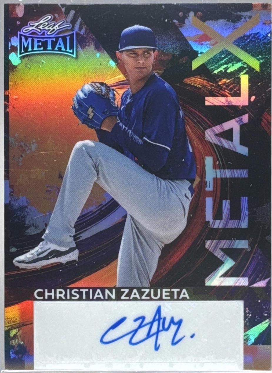 Christian Zazueta #MX-CZ1 2026 Leaf Metal X Autograph Baseball