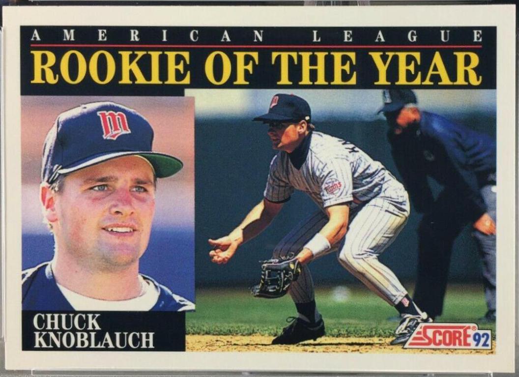 Chuck Knoblauch #792 Baseball Cards 1992 Score