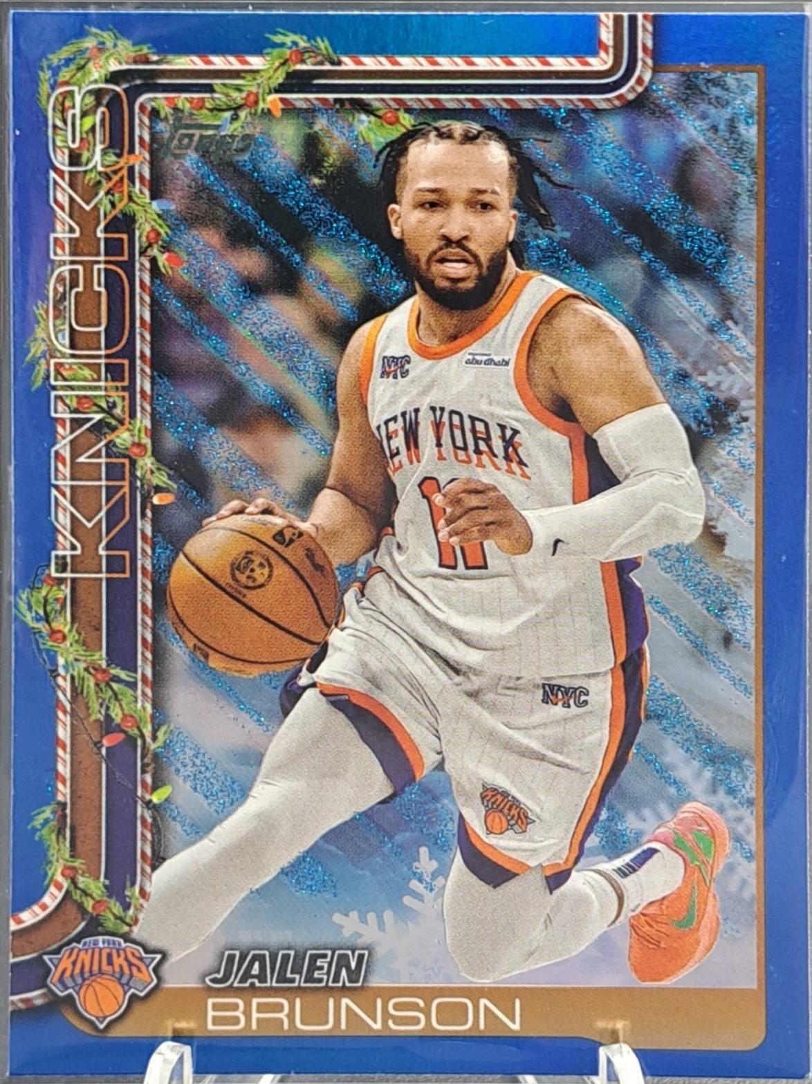 Jalen Brunson [Blue Metallic Glitter] #H12 Prices | 2025 Topps