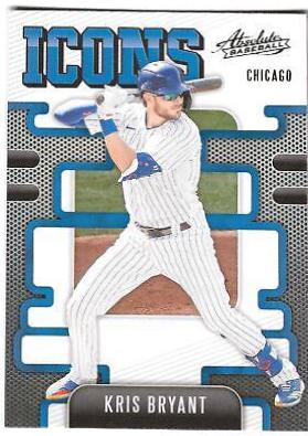 Kris Bryant #I-10 Baseball Cards 2021 Panini Absolute Icons