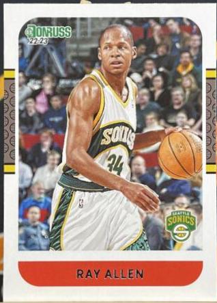 Ray Allen #9 Basketball Cards 2022 Panini Donruss Retro Series