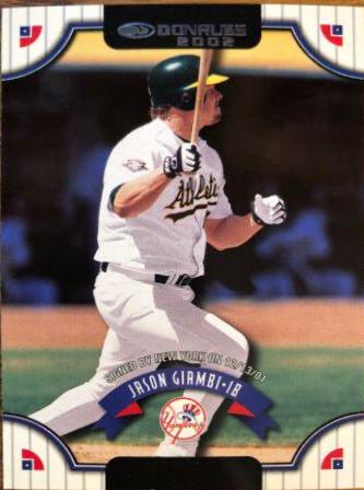Jason Giambi #24 Baseball Cards 2002 Donruss