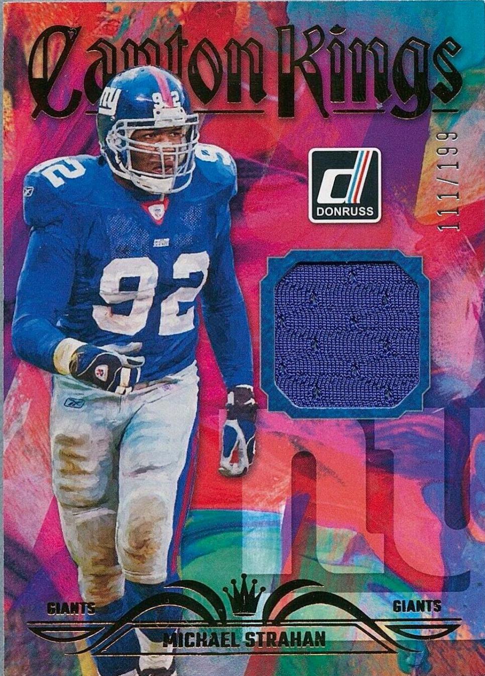 Michael Strahan #CK-17 Football Cards 2023 Panini Donruss Canton Kings