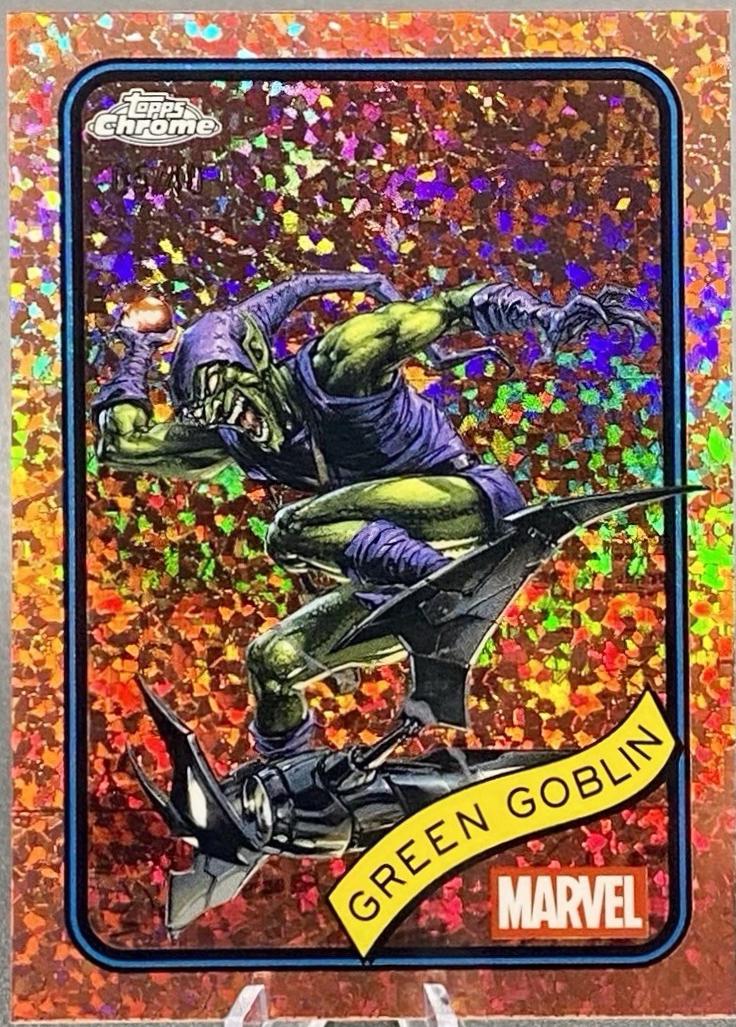 Green Goblin Rose Gold Mini Diamonds Refractor