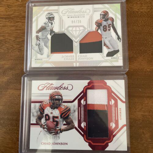 Chad Johnson #7 Football Cards 2023 Panini Flawless Patch