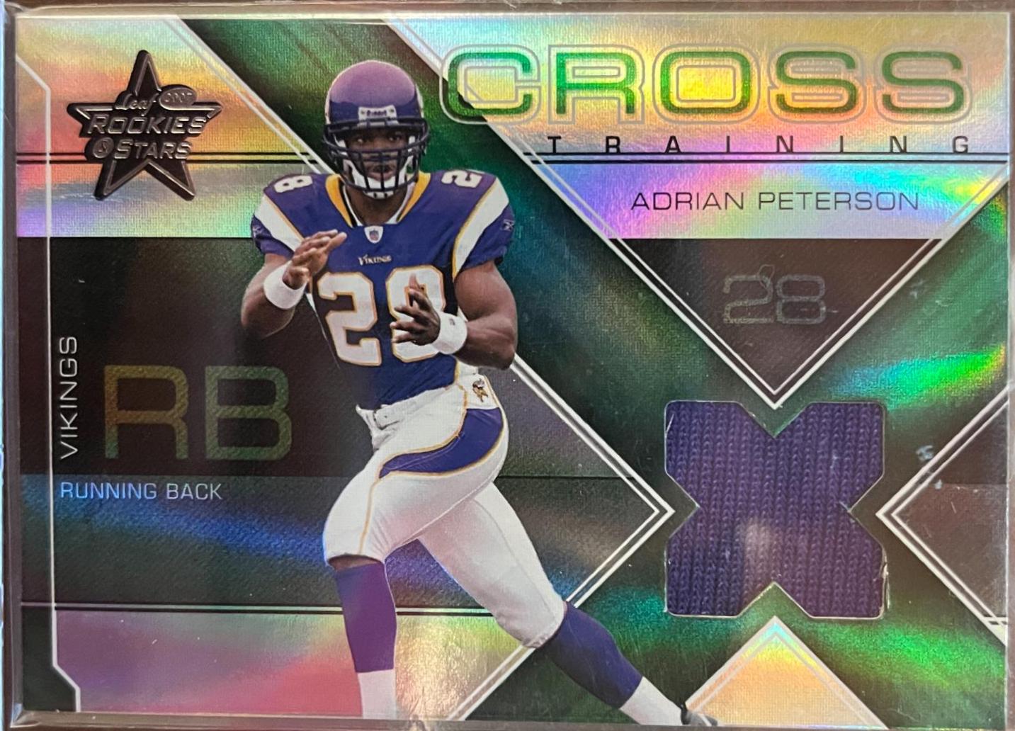 Adrian Peterson #CT-13 Football Cards 2007 Leaf Rookies & Stars Crosstraining
