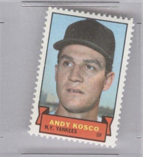Andy Kosco Baseball Cards 1969 Topps Stamps