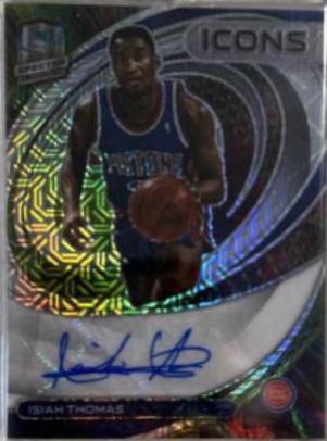 Isiah Thomas #IA-IST Basketball Cards 2021 Panini Spectra Icons Autographs