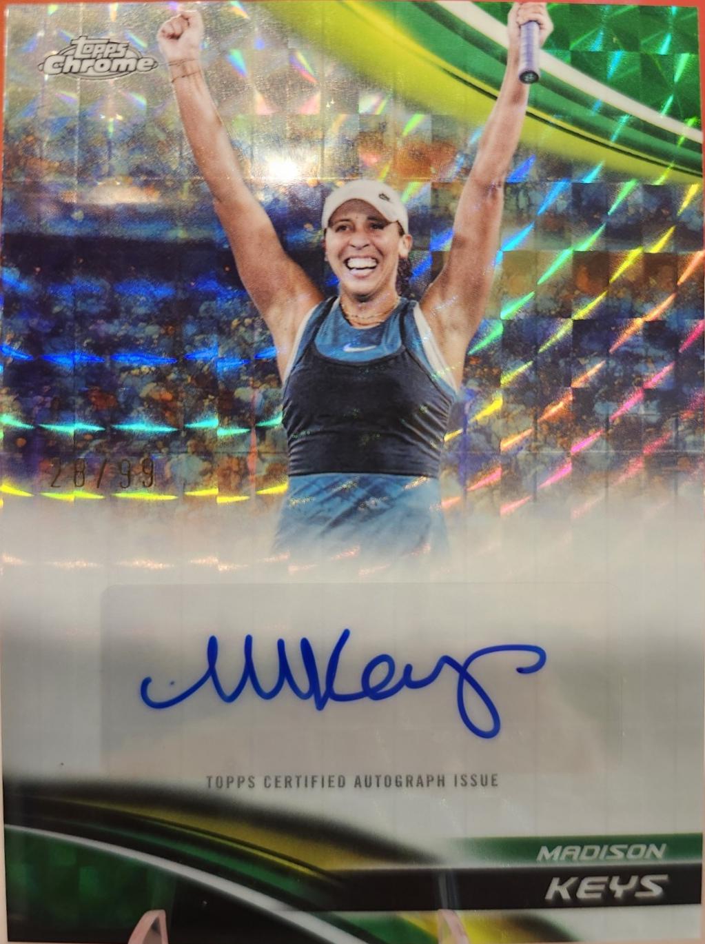 Madison Keys [Green Geometric Refractor] #CA-MKS