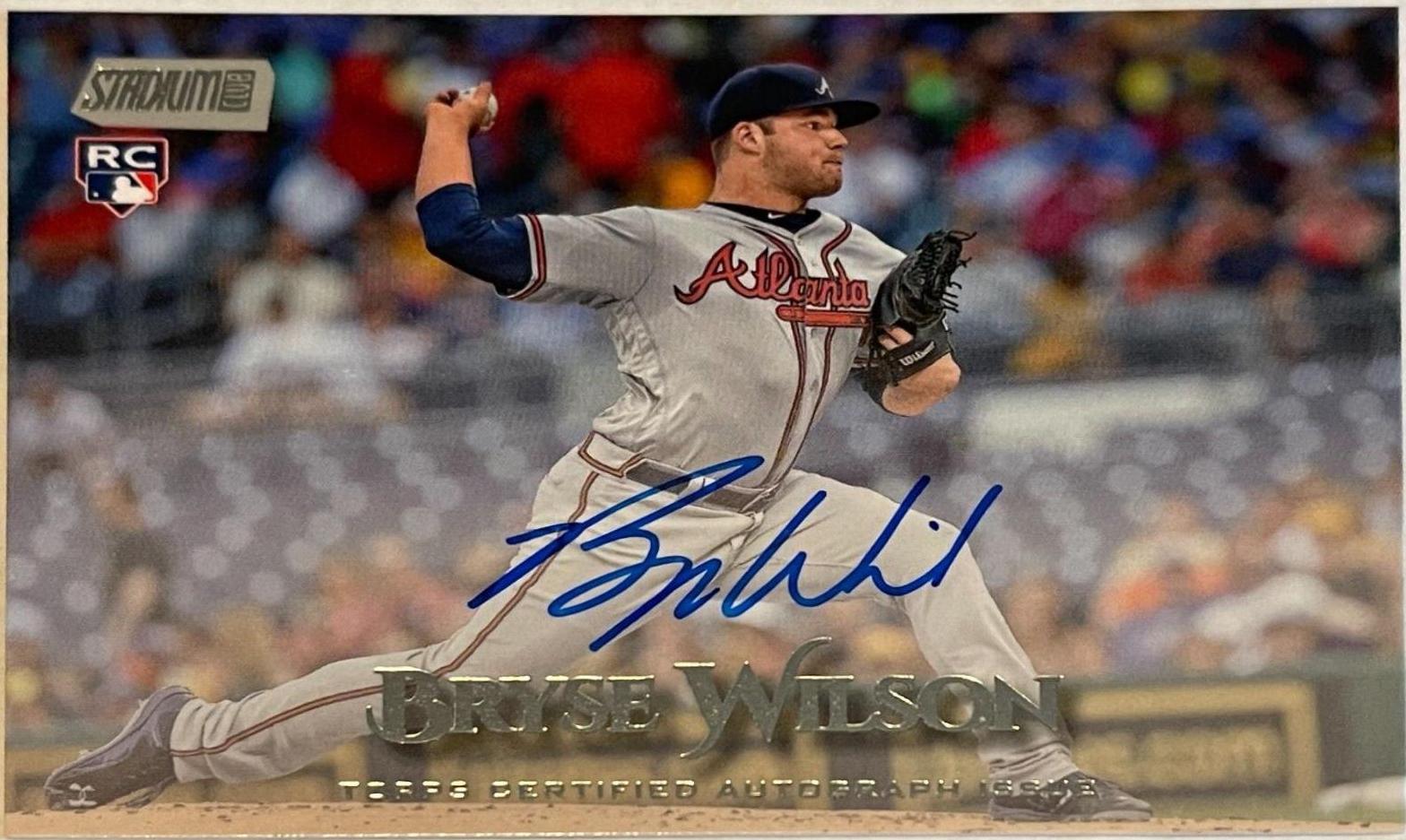 Bryse Wilson #BW Baseball Cards 2019 Stadium Club Autographs