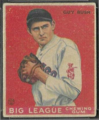 Guy Bush #67 Baseball Cards 1933 Goudey