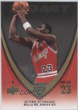 Michael Jordan #21 Basketball Cards 2008 Upper Deck Jordan Legacy