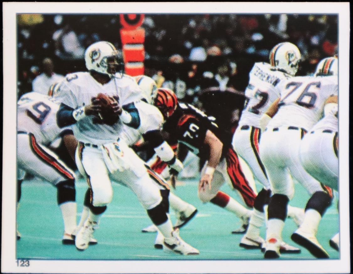 Miami Dolphins Action #123 1988 Panini Sticker Football