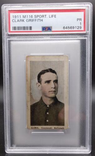 Clark Griffith Baseball Cards 1911 M116 Sporting Life
