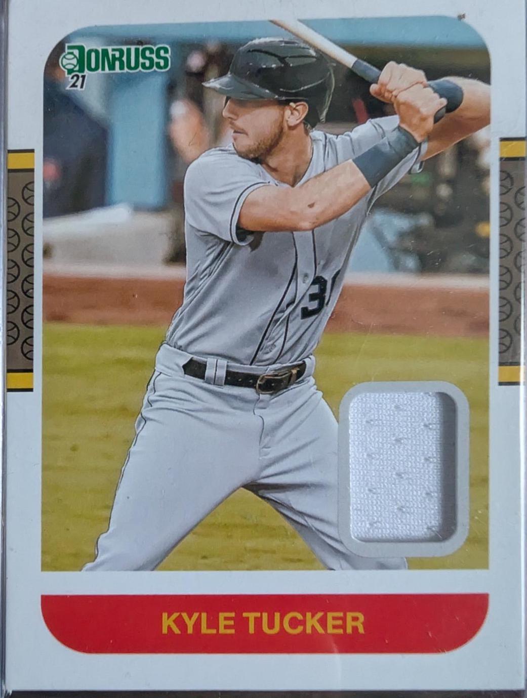 Kyle Tucker #87M-KT Baseball Cards 2021 Panini Donruss Retro 1987 Materials