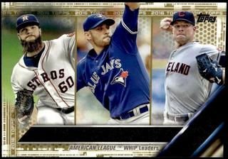 2015 American League WHIP Leaders: Dallas Keuchel / Marco Estrada / Corey Kluber