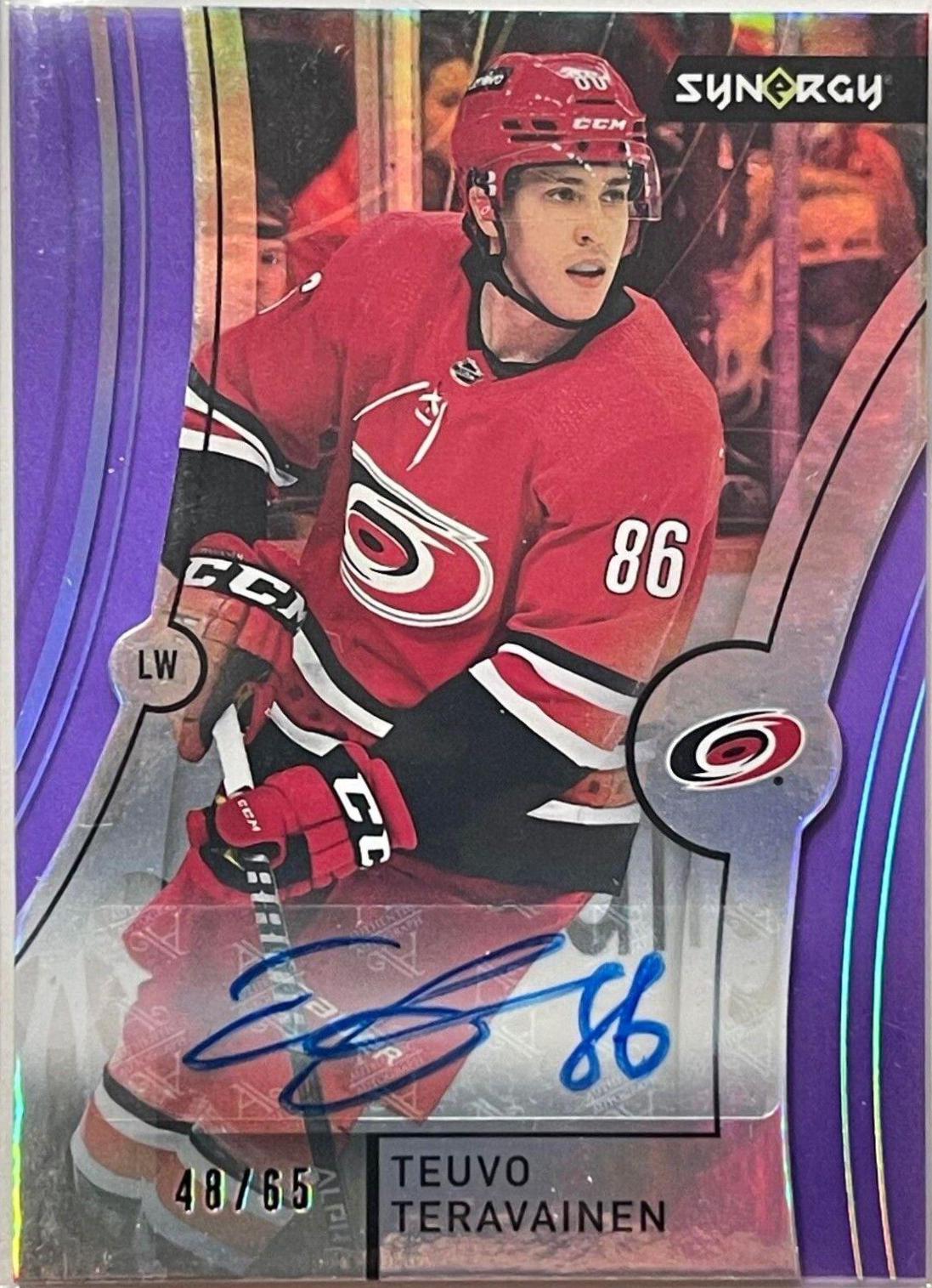 Teuvo Teravainen #A-TE Hockey Cards 2021 Upper Deck Synergy Autographs