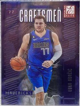 Luka Doncic #1 Basketball Cards 2023 Donruss Elite Craftsmen