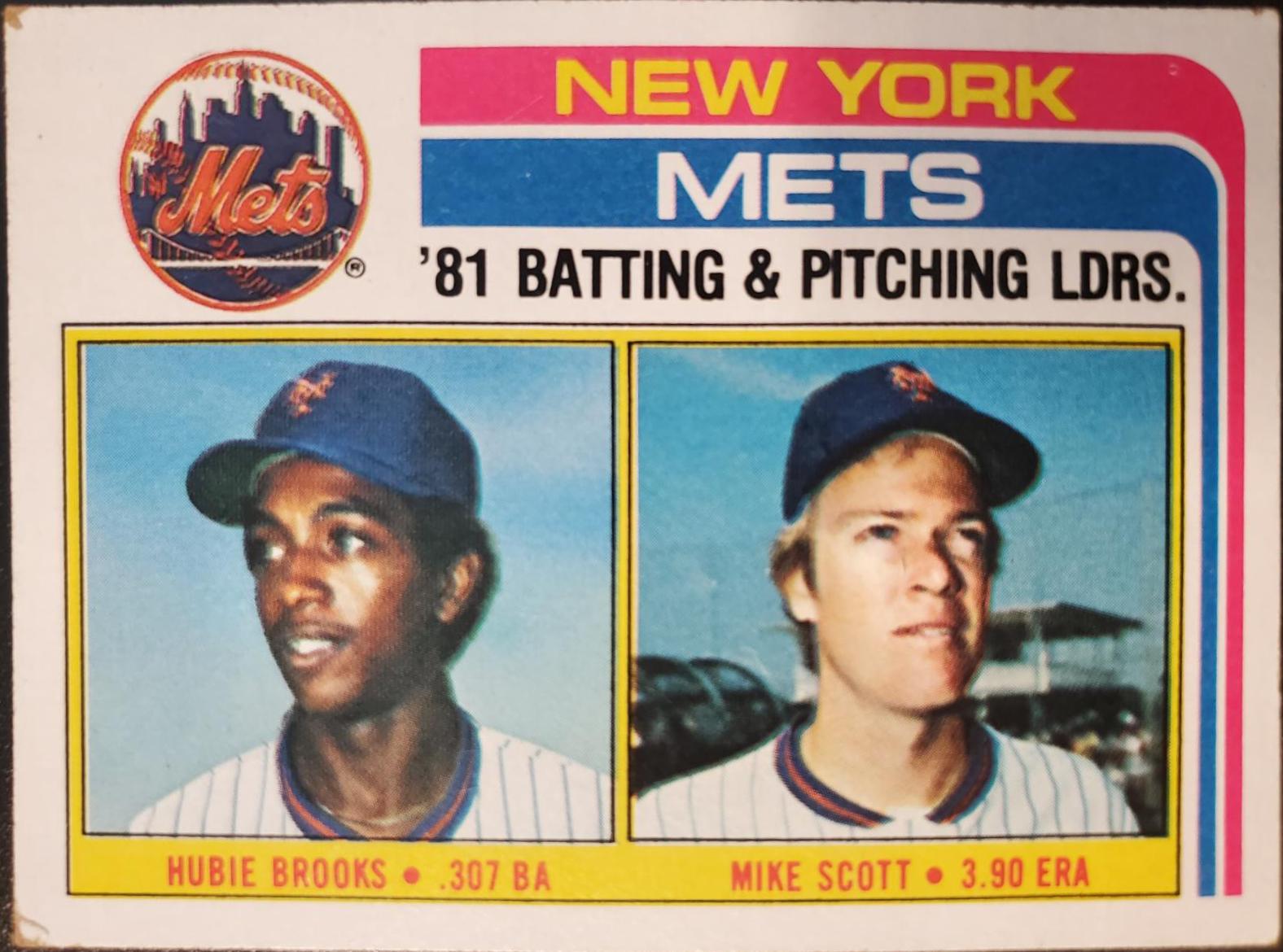 Hubie Brooks, Mike Scott #246 Baseball Cards 1982 Topps