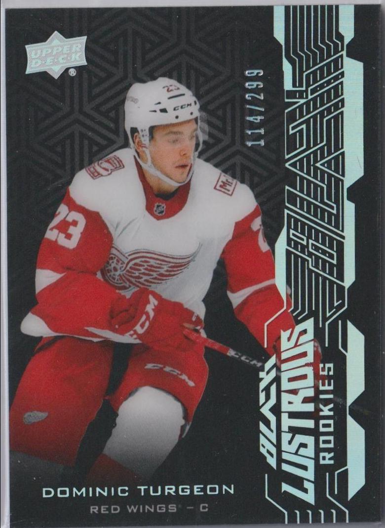 Dominic Turgeon #LR-DT 2018-19 SPx Hockey UD Black Lustrous Rookies