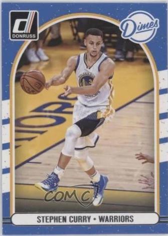 Stephen Curry #8 Basketball Cards 2016 Panini Donruss Dimes