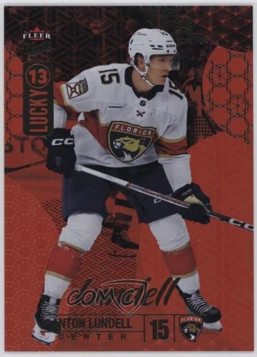 Anton Lundell #L13-4 2024 Fleer Ultra Lucky 13 Achievements Hockey