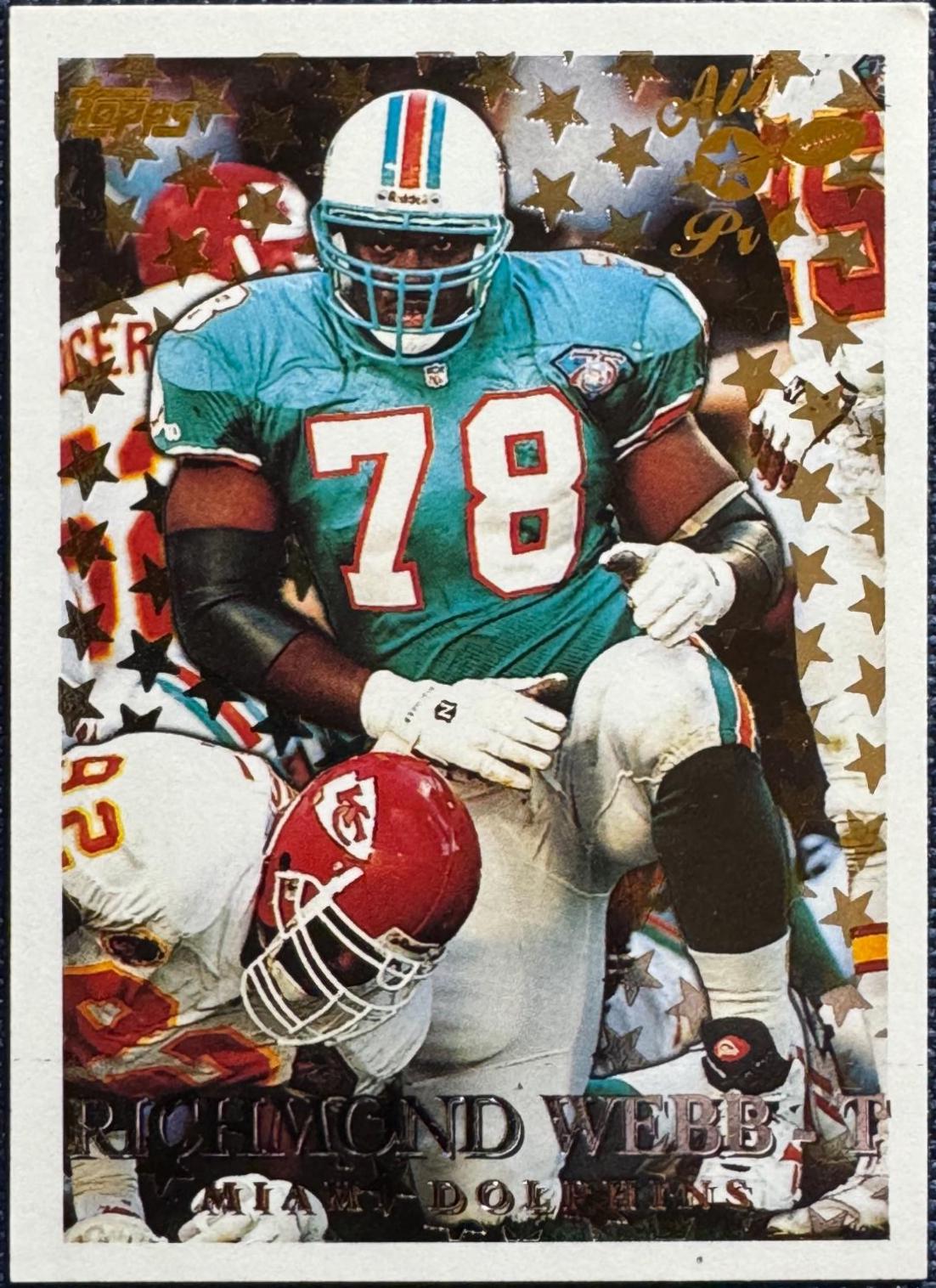 Richmond Webb #AP-6 Football Cards 1995 Topps All Pros