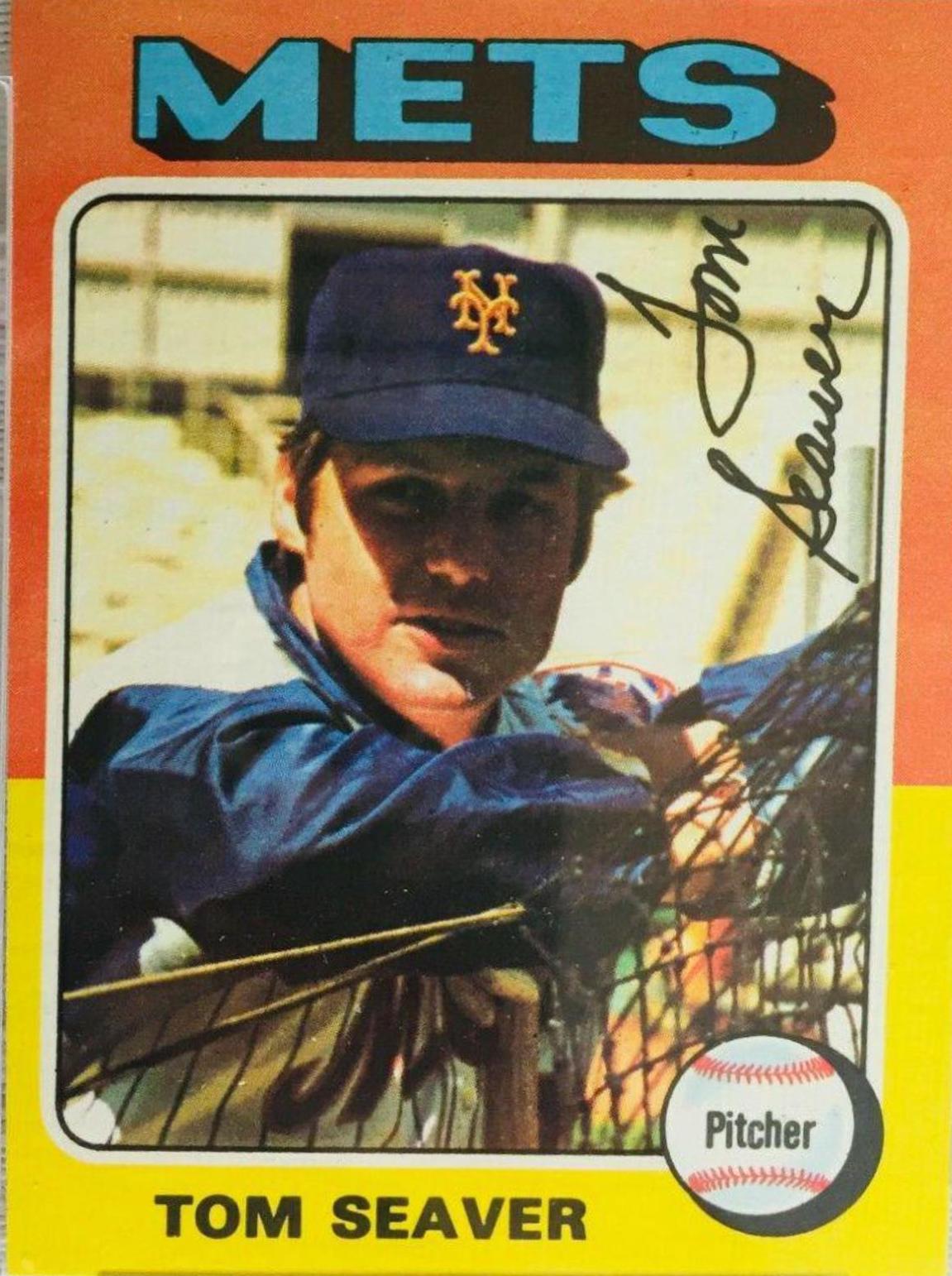 Tom Seaver #370 Baseball Cards 1975 Topps Mini