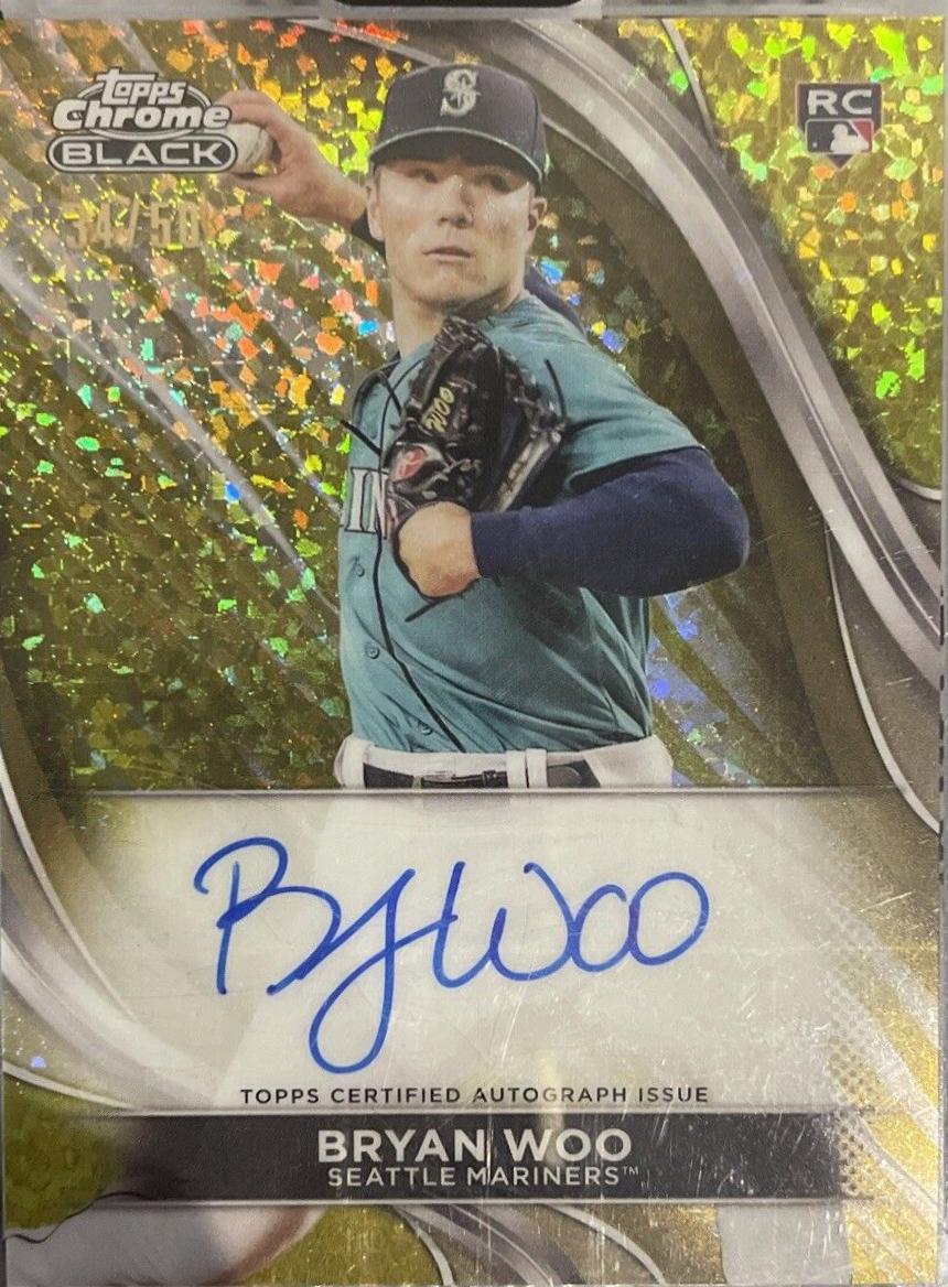 Bryan Woo [Gold Mini-Diamond Refractor] #CBA-BW