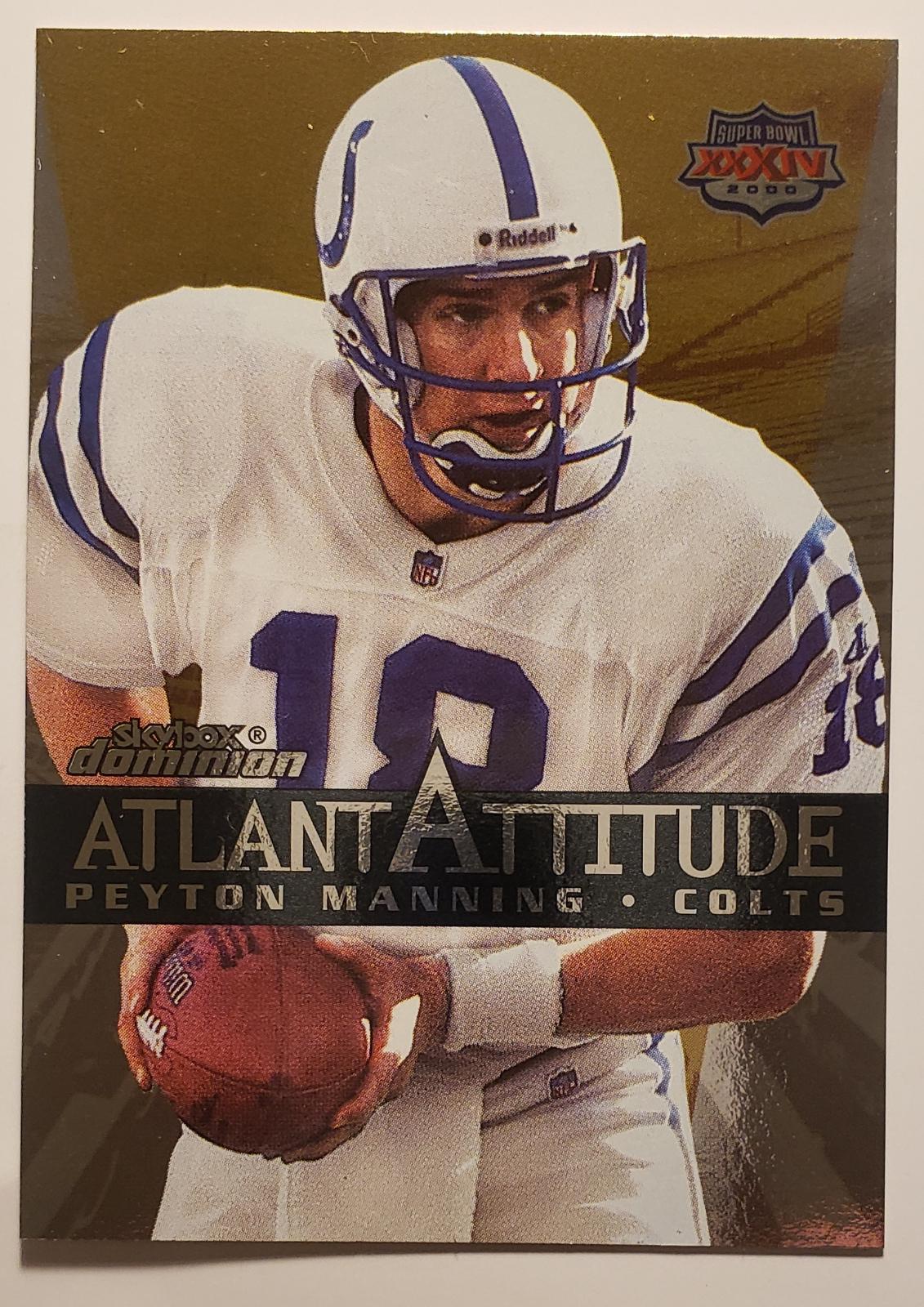 PEYTON MANNING #7AA Football Cards 1999 Skybox Dominion Atlantattitude