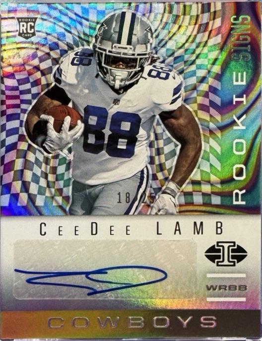 CeeDee Lamb #RS8 2020 Panini Illusions Football Rookie Signs
