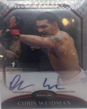 Chris Weidman #A-CW Ufc Cards 2011 Finest UFC Autographs