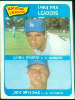 NL ERA Leaders: Koufax, Drysdale