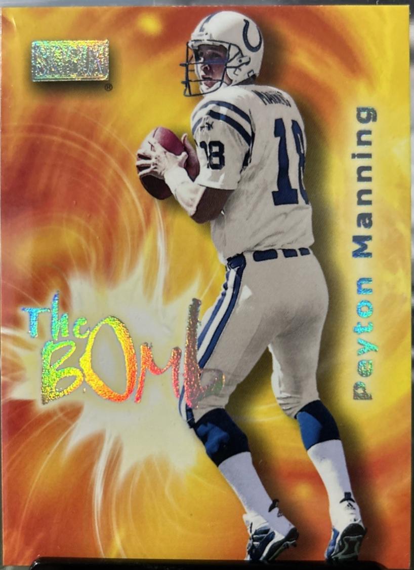 Peyton Manning #7 Football Cards 2000 Skybox the Bomb
