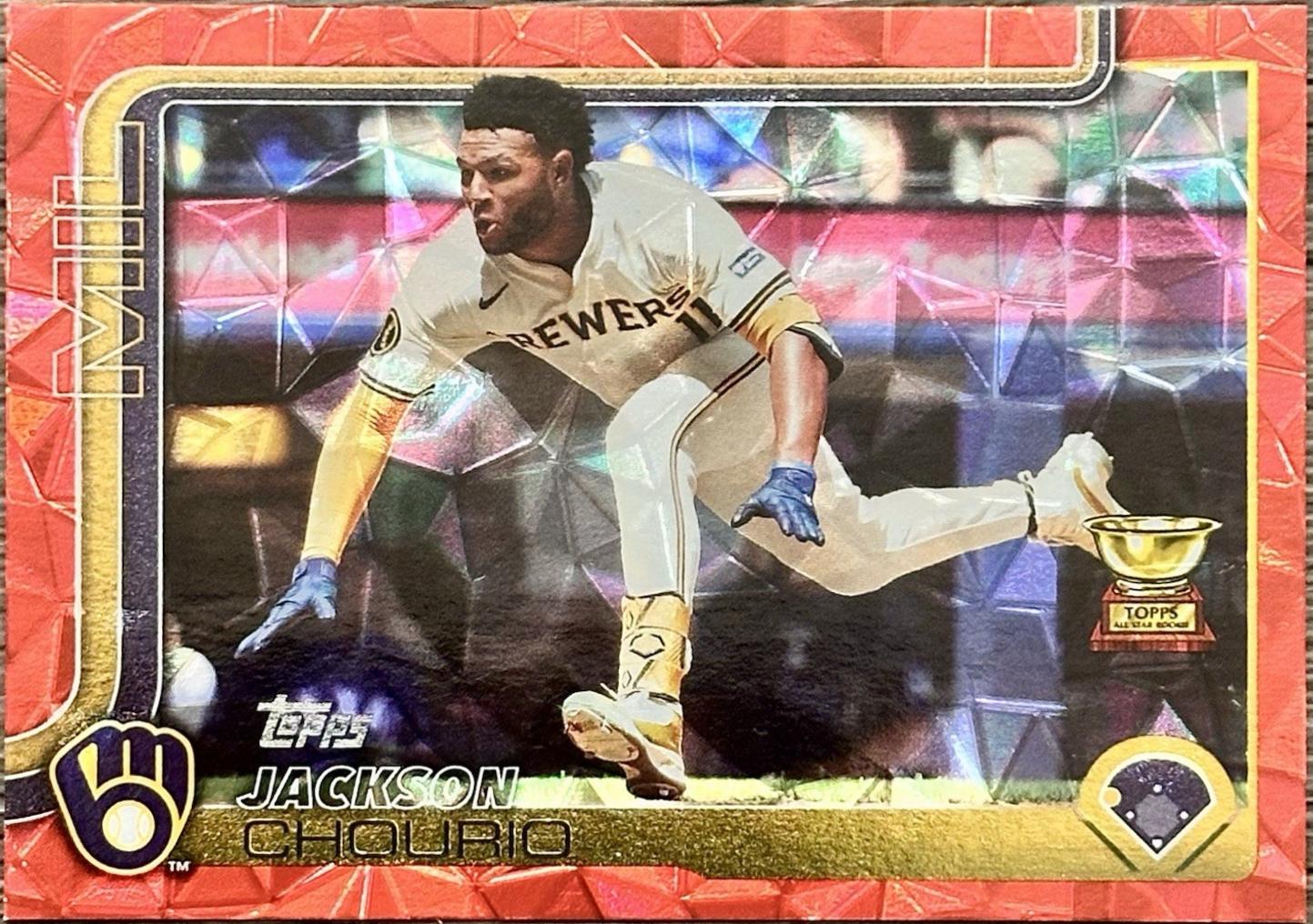 Jackson Chourio [Red Diamante Foil] #376