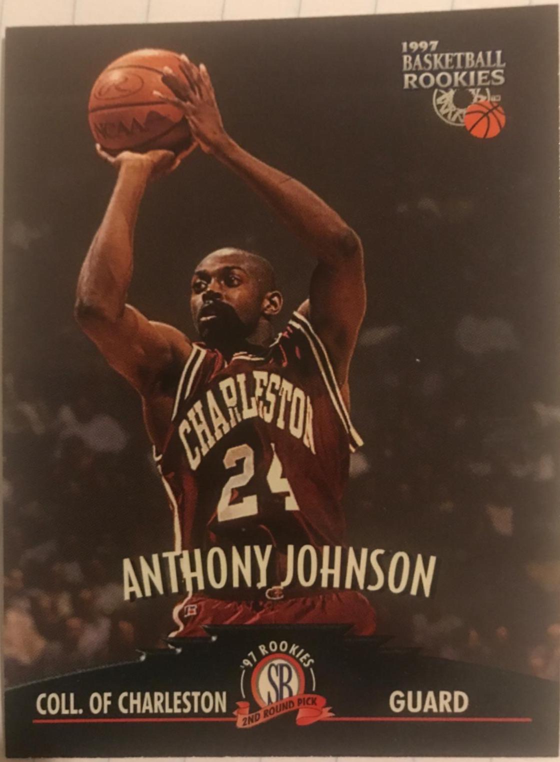 Anthony Johnson #40 Basketball Cards 1997 Score Board Rookies