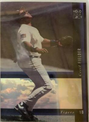 Cecil Fielder #7 Baseball Cards 1994 SP Holoview Blue