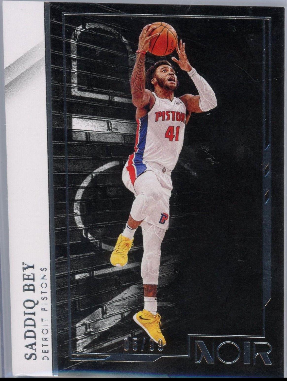 Saddiq Bey #6 Basketball Cards 2021 Panini Noir