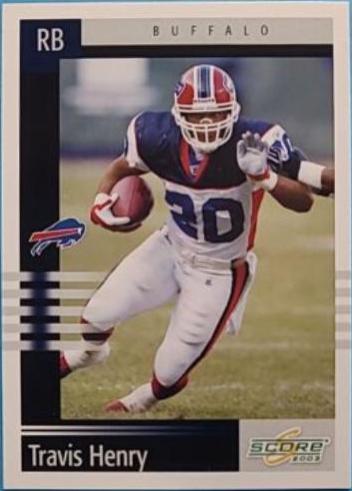 Travis Henry #13 Football Cards 2003 Panini Score