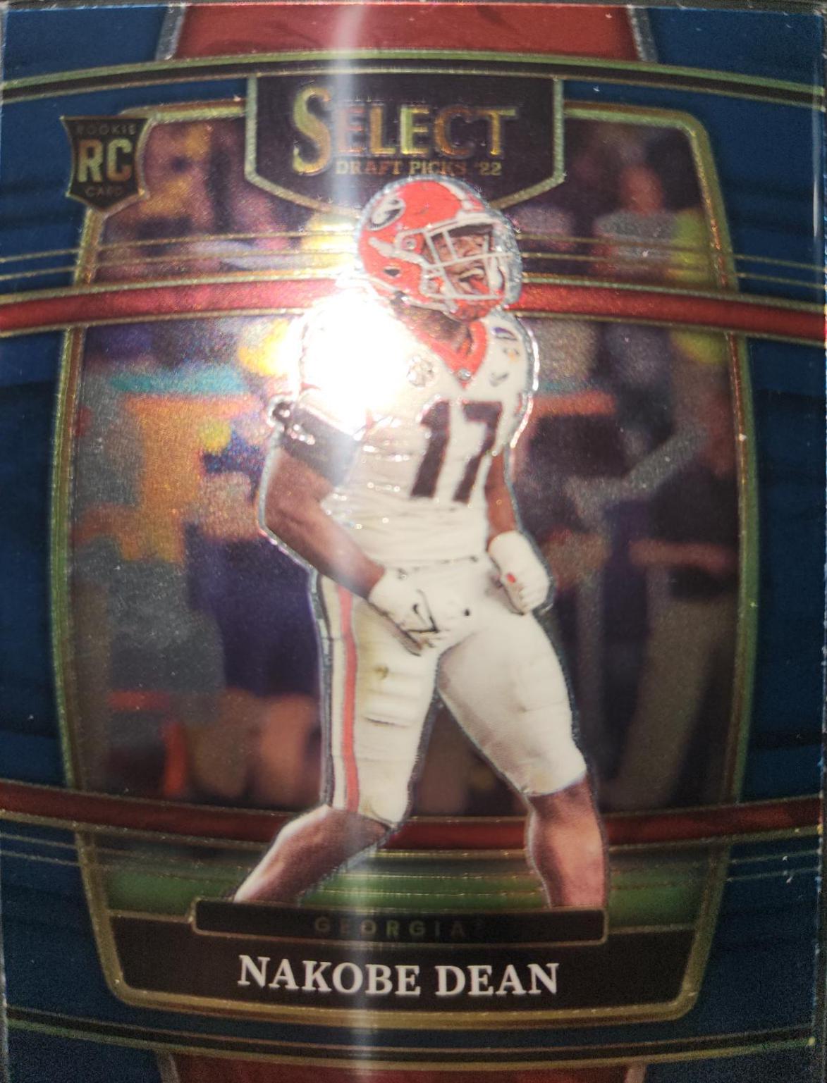 Nakobe Dean #37 Football Cards 2022 Panini Select Draft Picks
