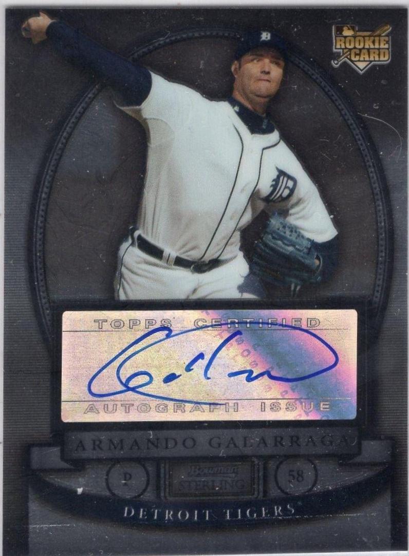 Armando Galarraga #BS-AAG Baseball Cards 2008 Bowman Sterling Rookie Autograph