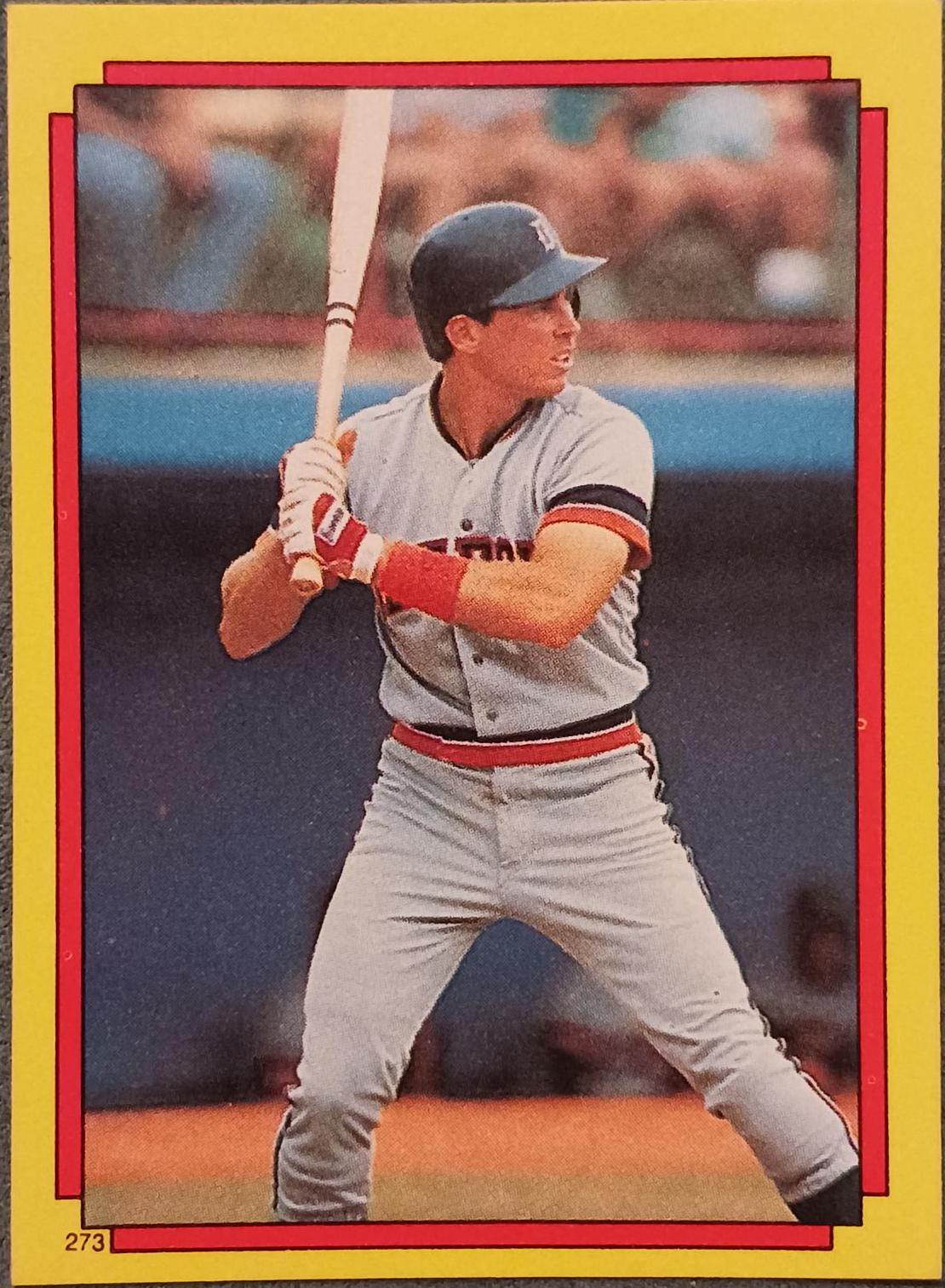 Bruce Hurst, Alan Trammell #62, 273 Baseball Cards 1988 Topps Stickercard